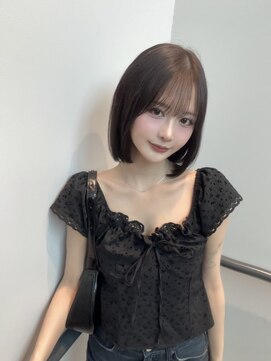 カルテット(Quartetto) イメチェンピンクベージュアンブレラカラー前髪八王子