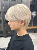 【GEEKS渋谷】シースルーマッシュ/ホワイトブロンド/ハイトーン