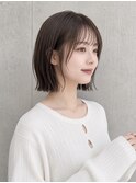 レイヤーボブ・切りっぱなしボブ・外ハネミディ