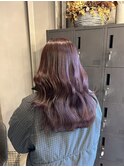 【Lolonois中津】ピンクラベンダー×艶ウェーブ