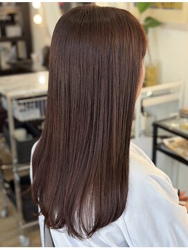 ビューティーアンドケアカロン(Beauty and Care CALON) 白髪を活かす透明感シアーブラウンカラー