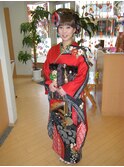 振袖の着付け