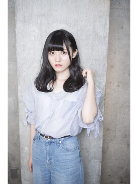 サロンドミルク 原宿(salon de MiLK) 【salon de MiLK 原宿】暗髪ゆるウェーブ