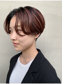 前下がり　ショートスタイル　ハンサムショート