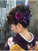 成人式ヘアアレンジ(リーゼント風)