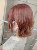 【Zina SAPPORO】ピンクベージュ/ボブ