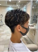 ツイストスパイラルパーマ×ハイライトカラー