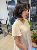 【adept金町店 軽米style】センターパートで大人ボブ