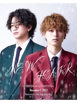 オーシャントーキョー ホワイト 原宿(OCEAN TOKYO WHITE) CHRISTMASHAIR　波巻きパーマ/センターパート/メンズマッシュ