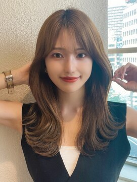 アフロートpd+ KOBE(AFLOATpd+) 2wayバング 韓国前髪 シースルー ミディアム ヨシンモリ ☆