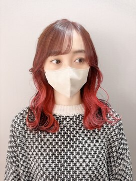 ココル(cocolu) インナーカラーレッド