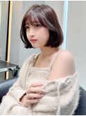 顔周り/前髪カット×韓国風レイヤーカット×ボブ[ボブ]