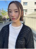 フェイスレイヤー/前髪カット/黒髪/ブラック/ベージュ/眉毛