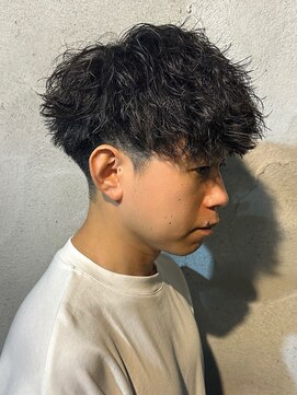 ニアウ 高崎店(Niau) ソフトツイストパーマメンズパーマメンバマッシュ波巻き高崎眉毛