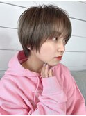 メンズライクショート×艶髪ニュアンスカラー[ゆめが丘]