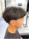 guest snap センターパート×ニュアンスパーマ