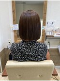 大人綺麗ボブ/藤沢/髪質改善縮毛矯正/ショート/脱白髪染め透明感