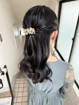 ゼスト 中野店(ZEST) 【ZEST中野/KOTOMI】ハーフアップアレンジ/お呼ばれヘア