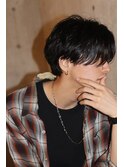 大人のセンターパート毛流れパーマ ニュアンスパーマ