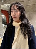 冬のロングパーマ