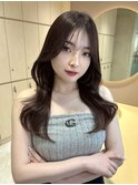 髪質改善　レイヤーカット　シースルーバング　前髪カット