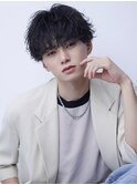 韓国ヘア刈り上げマッシュシャドウパーマ