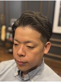 ツーブロ×ビジネスショート