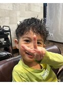 スキンフェード　シルバーアッシュ ニュアンスパーマ