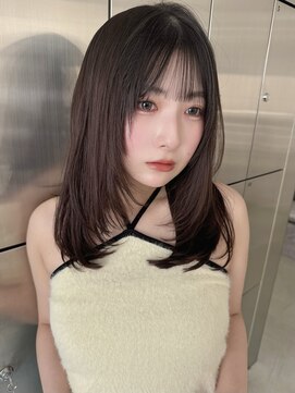 サンド ミュウ 横浜店(sand mieu) ミディアムレイヤー/ワンホンヘア/横浜駅/縮毛矯正/髪質改善