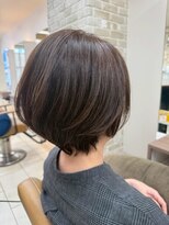 ミューク ハッピーヘアライフ 寺田町北口店(ｍieuxque happyhairlife)&nbsp;ウルフカットくびれヘアアプリコットオレンジハイライトカラー