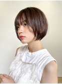 【レディース・大名】ショートボブ×簡単スタイリング×顔まわり