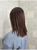ピンクブラウンストレート
