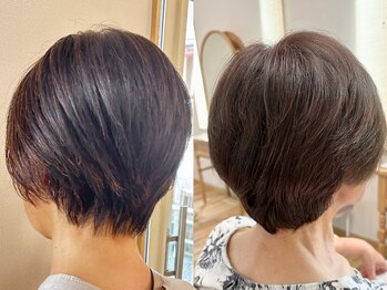 チル(cill)の写真/自分にぴったりのショートヘアが見つかる◎360度どこから見てもキレイなシルエットで小顔見え効果抜群！