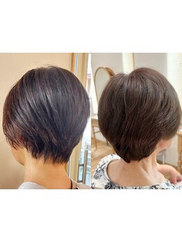 自分にぴったりのショートヘアが見つかる◎360度どこから見てもキレイなシルエットで小顔見え効果抜群！
