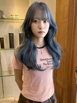 ラパンセ ブルー(LA PENSEE BLEU)&nbsp;くびれロング ヨシンモリ 韓国 ブルー ネイビー アッシュ 水色