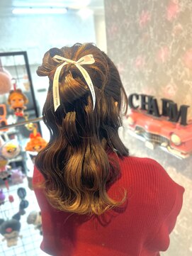 シャルム バイ アローズ 久留米店(CHARM BY AROSE) 推し活☆ふわっとリボンハーフアップ