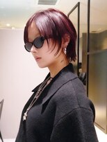 シオン(shion)&nbsp;顔周りレイヤーウルフカットショート韓国ヘア_ba576473