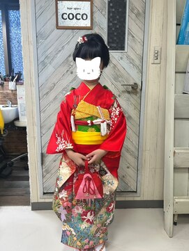 ヘアースペース 練馬店(hair space COCO) 七五三着付け&ヘアーセット