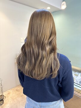 フラム 渋谷(flamme) 【ブリーチなしダブルカラー】オリーブベージュ◎