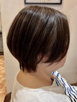 アイニ 河内小阪店(aini)&nbsp;白髪ぼかしカラー白髪ぼかしハイライト大人ショート30、40、50代