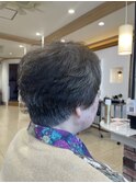 大人女性ショートパーマ
