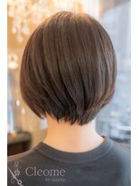 クレオメ 田町店(Cleome) シースルーバング大人ガーリーミディアムレイヤーカット黒髪美髪