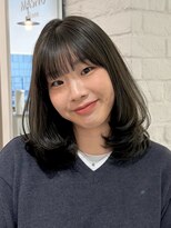 マッシュ アドベ 八戸ノ里(MASHU ADOBE)&nbsp;顔周りレイヤー/オリーブカラー