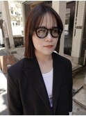 切りっぱなしボブ/ぱつっとボブ【神戸元町/水原】