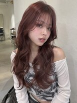 アクロ 梅田店(ACRO)&nbsp;チェリーブラウン韓国風ウェーブロング