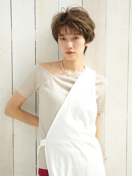 マフェ(mahae) 30代40代50代◎大人可愛いマッシュショート×セピアベージュ.3