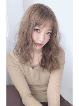 髪質改善ミルクティーベージュケアブリーチダブルカラー