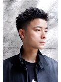 スパイキーショート　束感　ショート