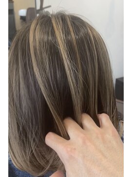 ヘアーアンドメイク グルック(hair&make Gluck) エアタッチバレイヤージュxベージュ