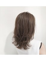 ソラナヘアサロン 江戸川台店(solana) 外ハネミディアムウルフレイヤー